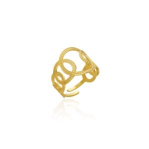 Anillo Círculos Karma Acero 316 L