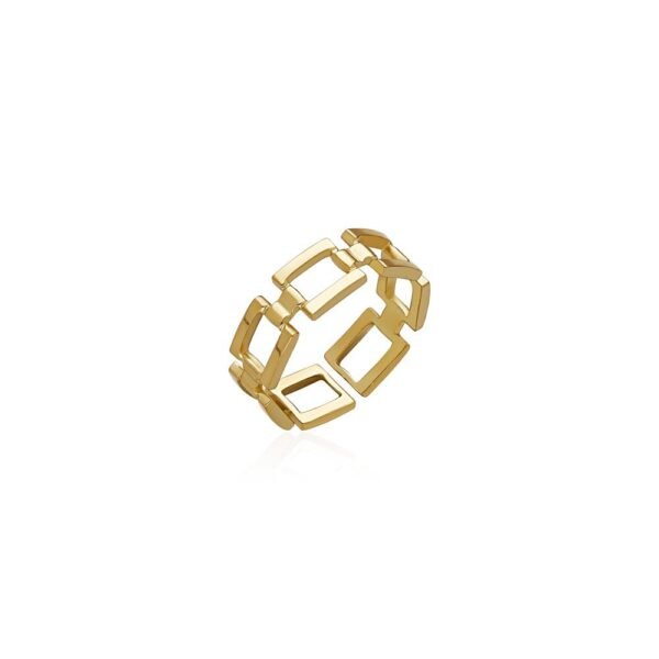 Anillo Eslabón Cuadrado Acero 316 L