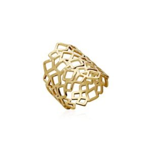 Anillo Geometric Acero 316 L