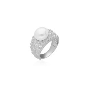 Anillo Marino Perla Plata Ley 925