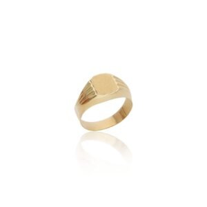 Anillo Sello Niño Oro 18 Klt