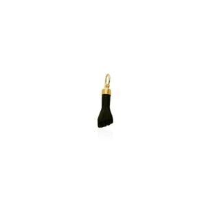 Colgante Higa Azabache Natural Oro 9 Klt