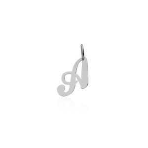 Colgante Letra Plata Ley 925