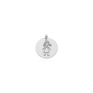 Colgante Niña Plata Ley 925