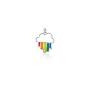 Colgante Nube y Arcoiris Plata Ley 925