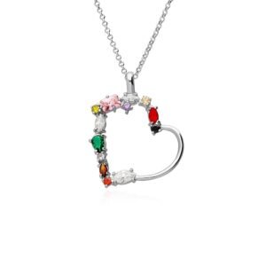 Collar Corazón Paradise Plata Ley 925
