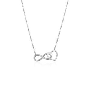 Collar Infinite Love Plata Ley 925