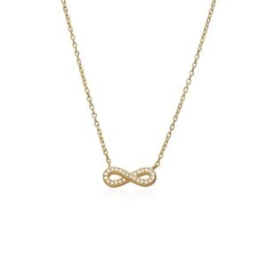 Collar Infinito Circonitas Plata Ley 925