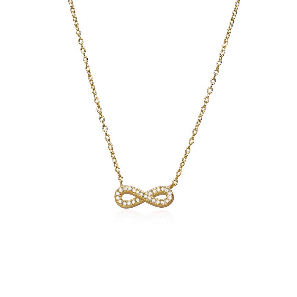 Collar Infinito Circonitas Plata Ley 925