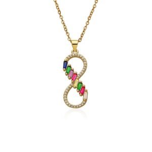 Collar Infinito Colors Baguette Acero 316 L