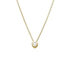 Collar Little Heart Plata Ley 925