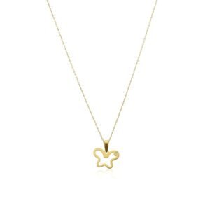 Collar Mariposa Circonita Oro 18 Klt