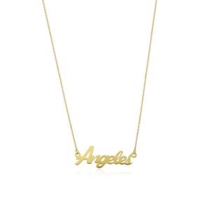 Collar Nombre Personalizado Oro 18 Klt