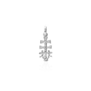Cruz Caravaca Cristo Relieve Plata Ley 925