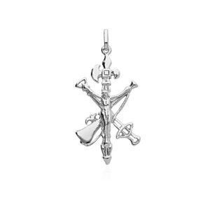 Cruz Legión Cristo Plata Ley 925
