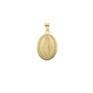 Medalla Virgen Milagrosa Oro 18 Klt