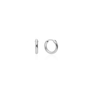 Pendientes Aro de Tubo Liso Plata Ley 925