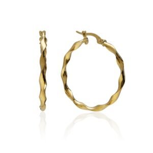 Pendientes Aro Salomónico Oro 9 Klt