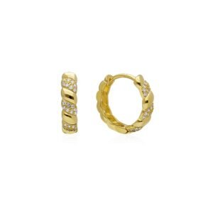 Pendientes Aro Salomónico Plata Ley 925