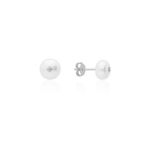 Pendientes Botón Plata Ley 925