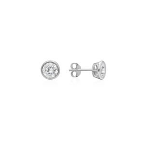 Pendientes Chatón Plata Ley 925