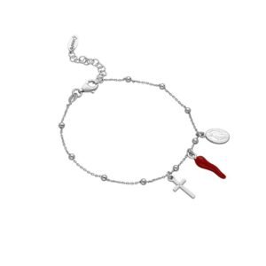 Pulsera Amuletos Plata Ley 925