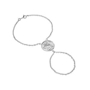 Pulsera Ángel Guarda Plata Ley 925