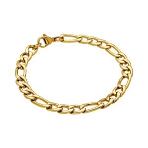 Pulsera Cadena Fígaro 3x1 Acero 316 L