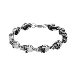 Pulsera Calaveras Skull Acero 316 L.