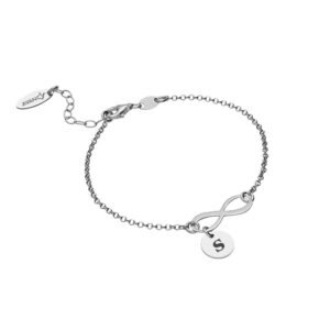 Pulsera Infinito y Charm Plata Ley 925