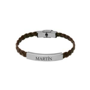 Pulsera Piel Acero 316 L.
